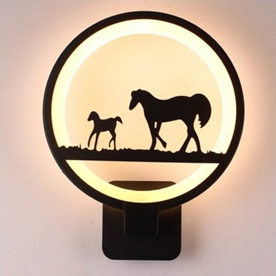 LED Wandleuchte Wald Design warmes Licht moderne Wandbeleuchtung