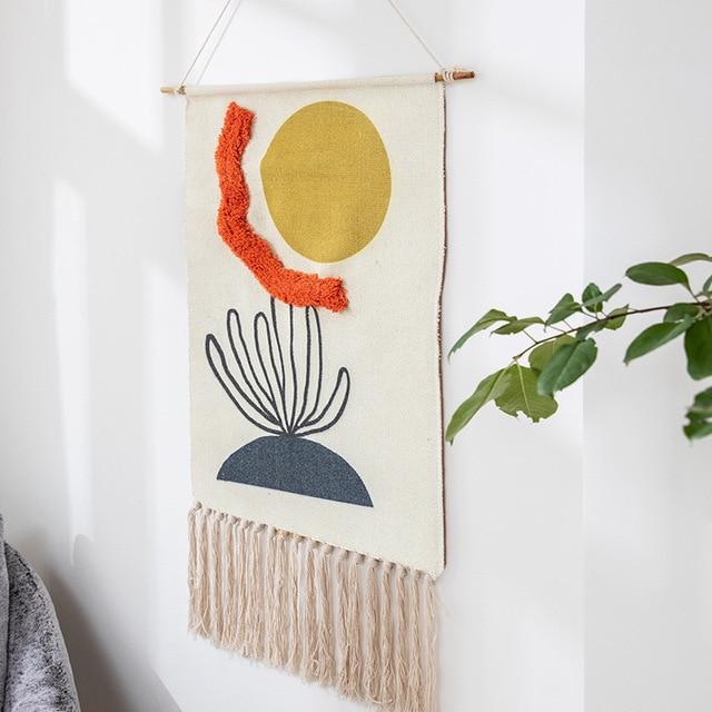 Boho tapijtdecor 