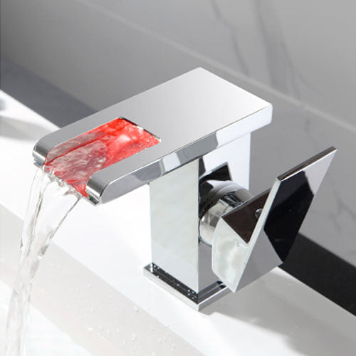 Modernes Badezimmer-Highlight – LED-Wasserhahn mit farbiger Beleuchtung-Aster Selection
