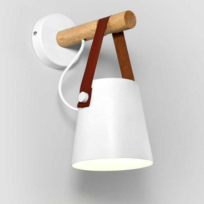 NordLicht houten wandlamp 