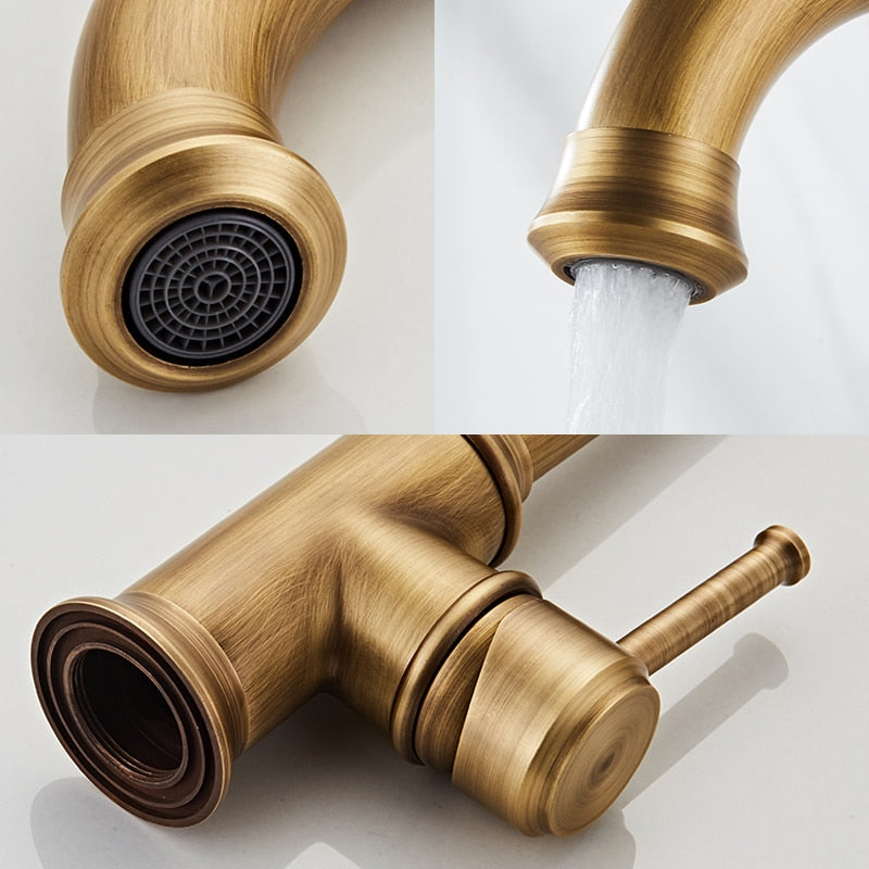 Elegante Küchenarmatur mit Bronze-Finish