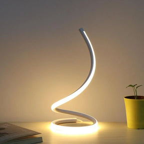 Spiral Tischlampe mit LED-Design