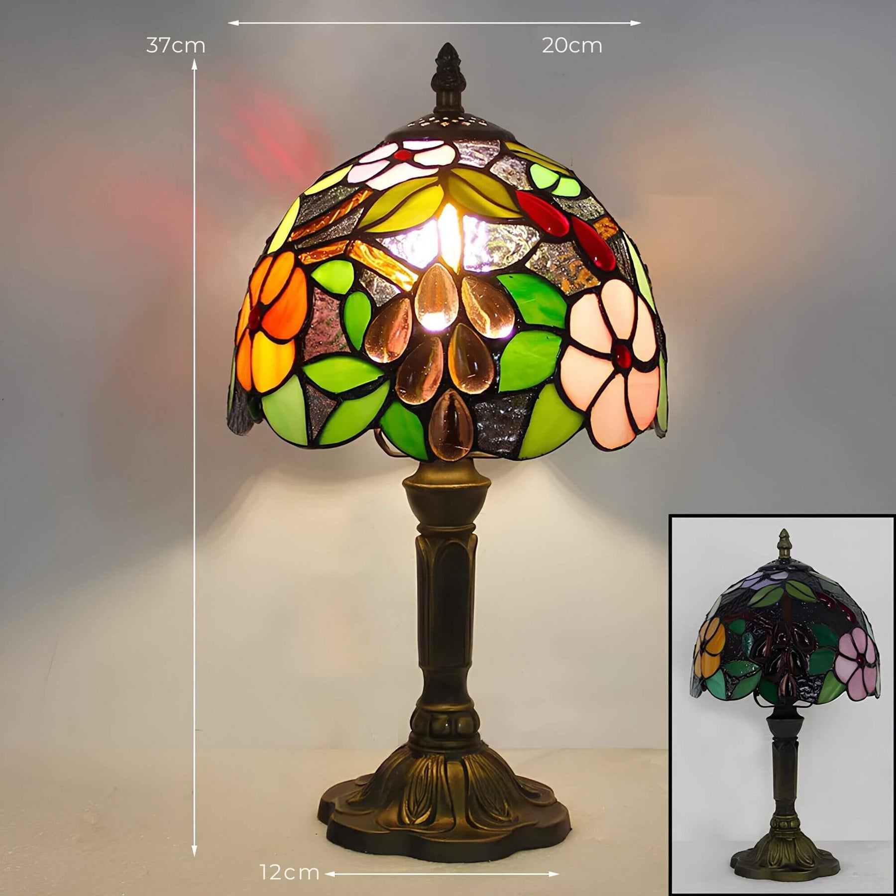 Luminous – Buntglas Tischlampe