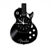 Gitarren-Vinyl-Wanduhr