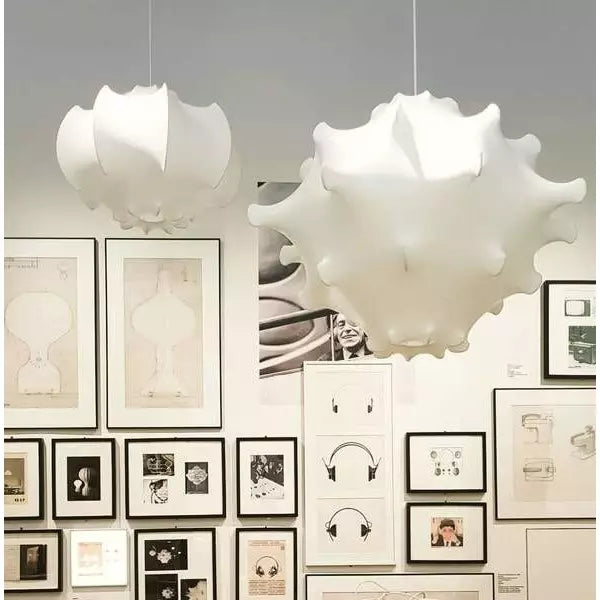 Skulpturale Kokon-Pendelleuchte