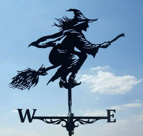 Retro Witch Weather Vane 