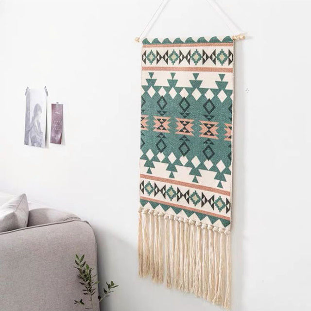 Handgemaakt boho-tapijt 