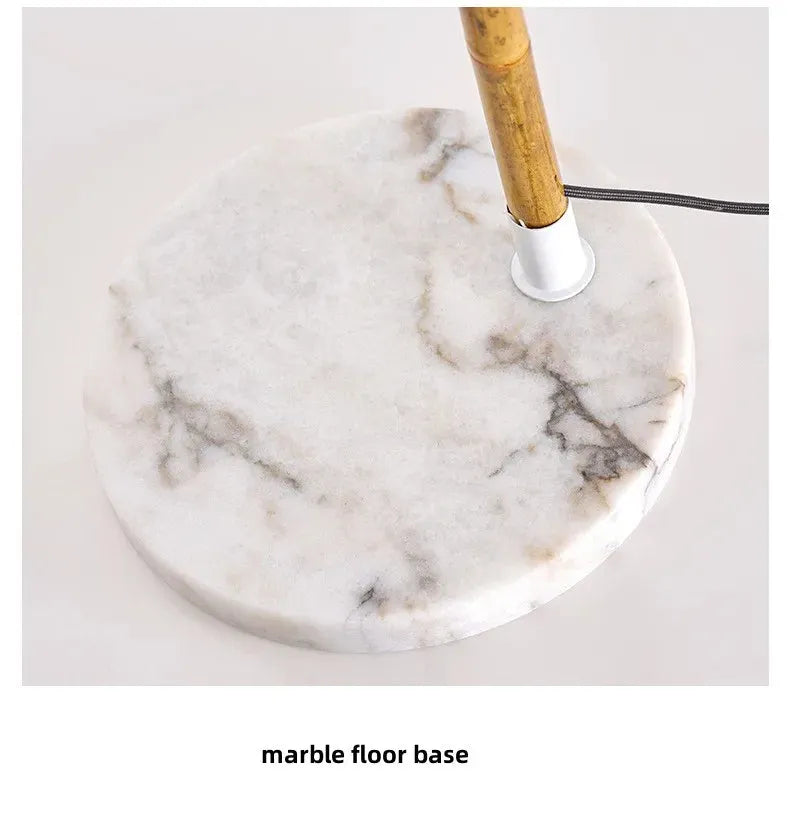 Vintage Bambus-Stehlampe – Retro-Design mit warmem Licht-Aster Selection